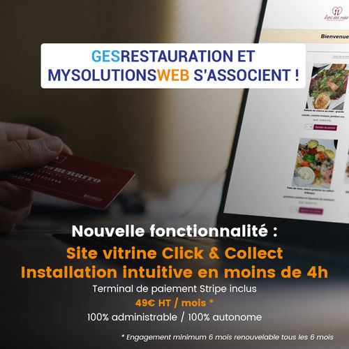 Découvrir les site C&C MysolutionsWEB 100% administré GesRestauration