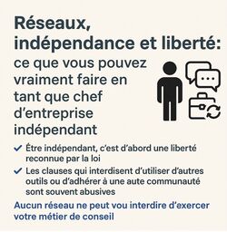 Réseaux, indépendance et liberté - Chef d'entreprise indépendant Réseaux, indépendance et liberté - Chef d'entreprise indépendant